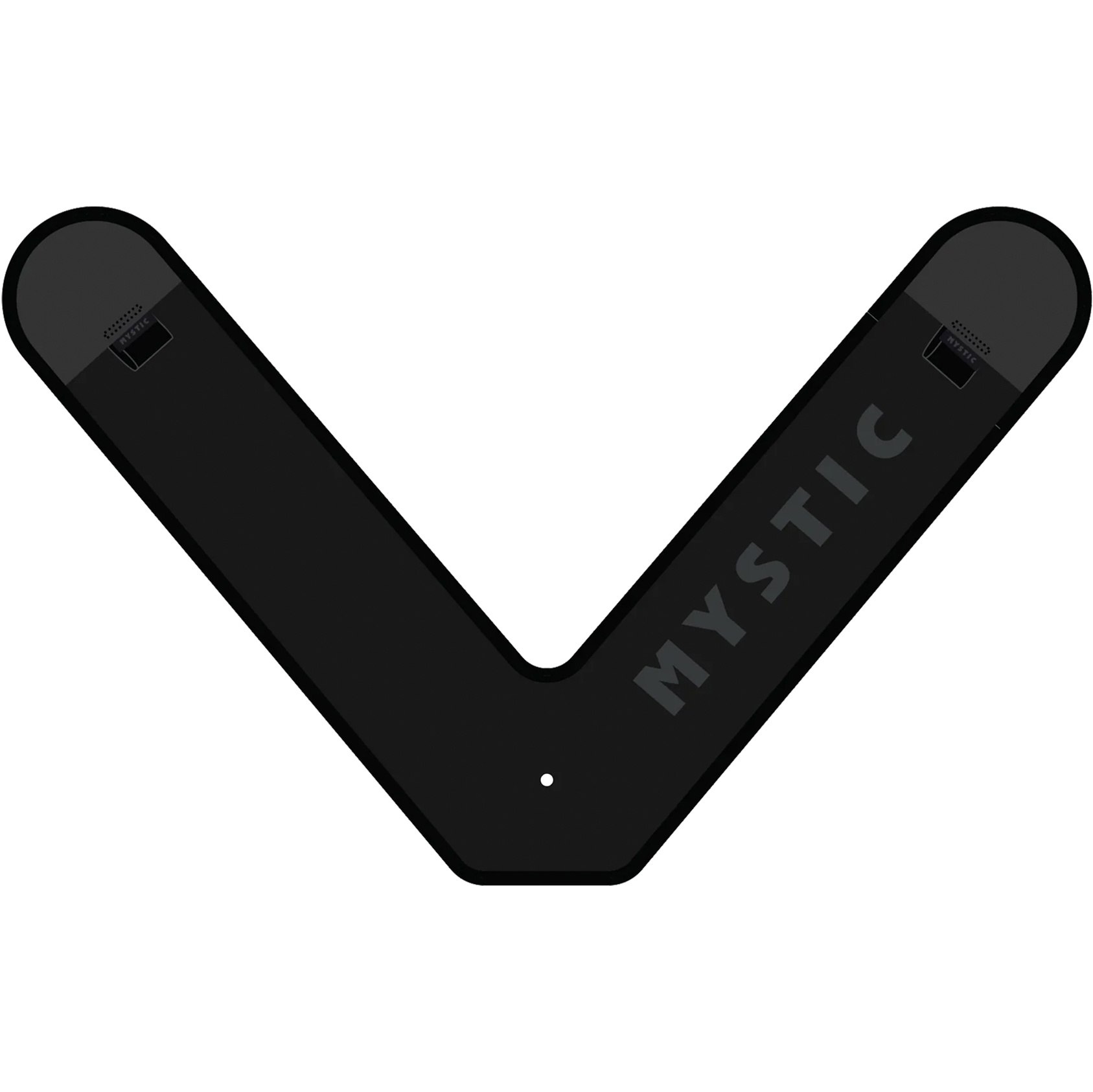 2026 Mystic Foilboard V-vorm Voetband 35009.230469 - Zwart